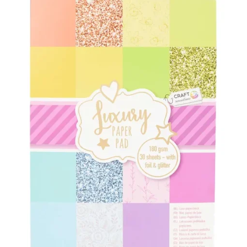 Office Essentials Kaarten>Craft Sensations Luxe Papierblok