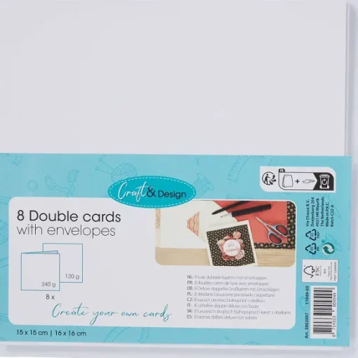 Office Essentials Kaarten>Dubbele Kaarten Met Enveloppen