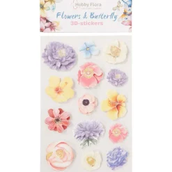 Office Essentials Kaarten></noscript>Hobby Flora Vlinder- En Bloemenstickers