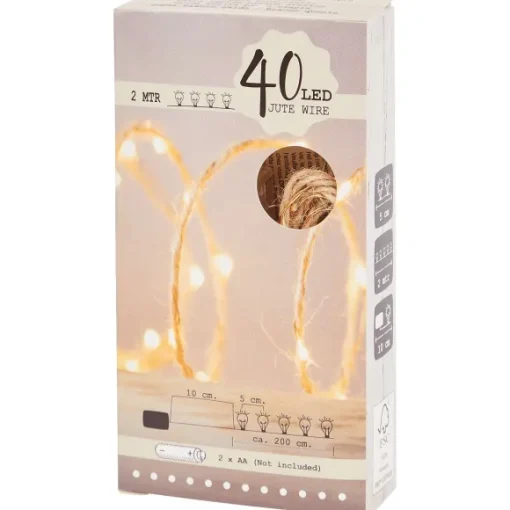 Merk Woonaccessoires>Jute Touw Met Ledverlichting