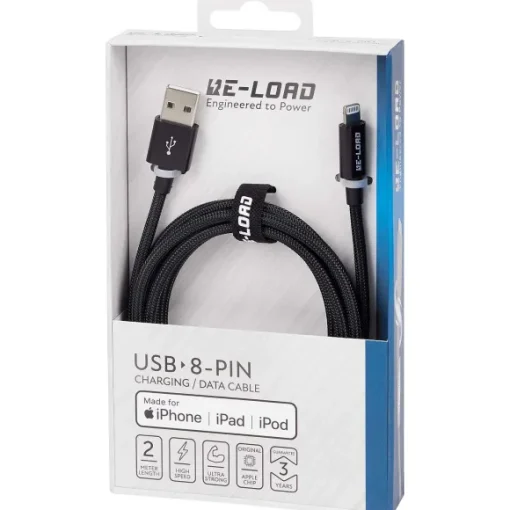 Re-load Kabels & Splitters> High Speed Laad- En Datakabel 8-Pins
