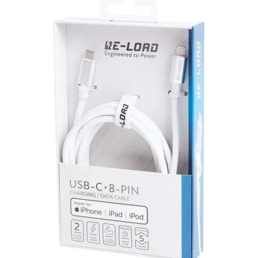 Re-load Multimedia Accessoires> Laad- En Datakabel 8-Pins