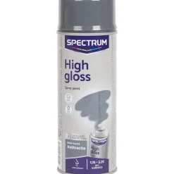 Spectrum Verf> Hoogglans Spuitverf Antraciet